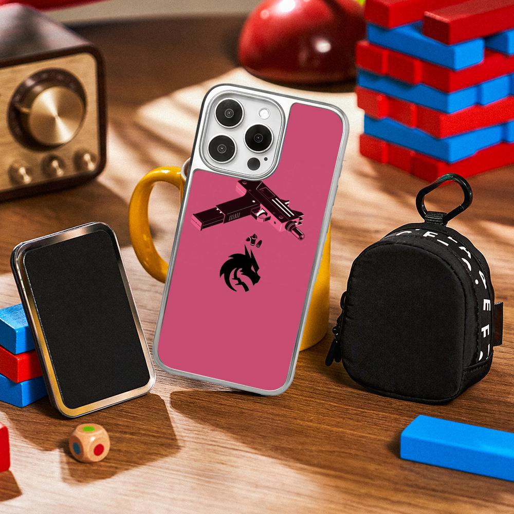 

Дизайн логотипа Team S-spirit в Чехол для телефона для iPhone 16 15 14 13 12 11 Pro Max Защитный чехол из овчины с серебристым краем iPhone16