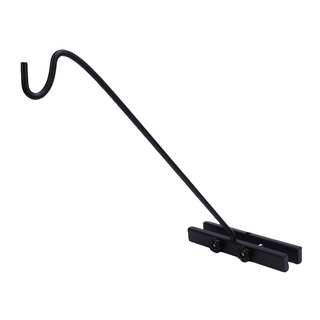 Deck Bird Feeder Pole, Steel 360 Degree Rotating Hook Extension Pole for Plant Basket Bird.