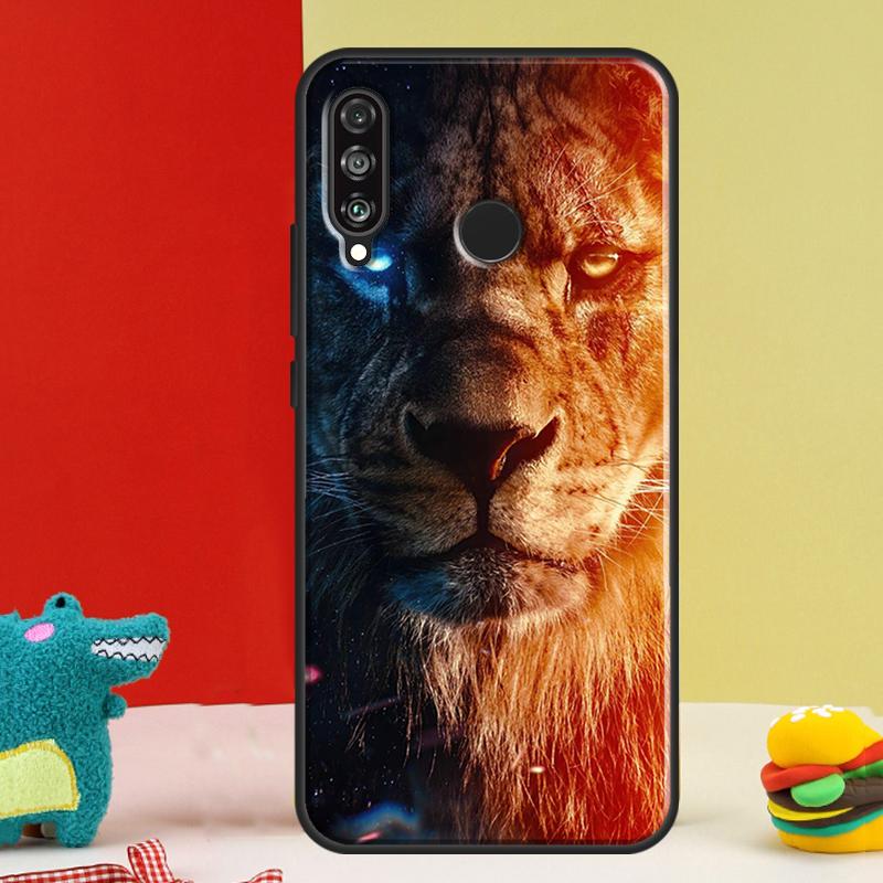Lion Art For Huawei Nova 12s 12i 11i 8i 9 10 SE Y91 Y90 Y60 Y70 Y72 Y61 P20 P40 P30 Lite P60 Pro Case