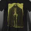 Skeleton Print Tee | Elegant Gothic Vintage-Style Top | Spooky Retro Horror T-shirt | Essential Dark Wardrobe Piece | Unique Halloween