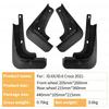 Mudguards FOR VW Volkswagen ID.6 X Crozz -2025 Fenders Car Mud Flaps Splash Guards ABS Black Exterior Modification Accessory