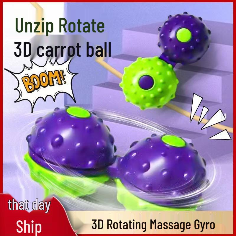

3D Gravity Carrot Gyro Stress Relief Massage Ball Toy