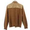 JACQUES CORBEAN 80s vintage Suede leather switching Knit jacket M Brown Men's Used