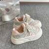 Little White Shoes for Women Who Step On Shit 2025 Spring and Autumn New Ugly Cute Bread Shoes Casual Versatile Platform Student Sports Shoes for Wome