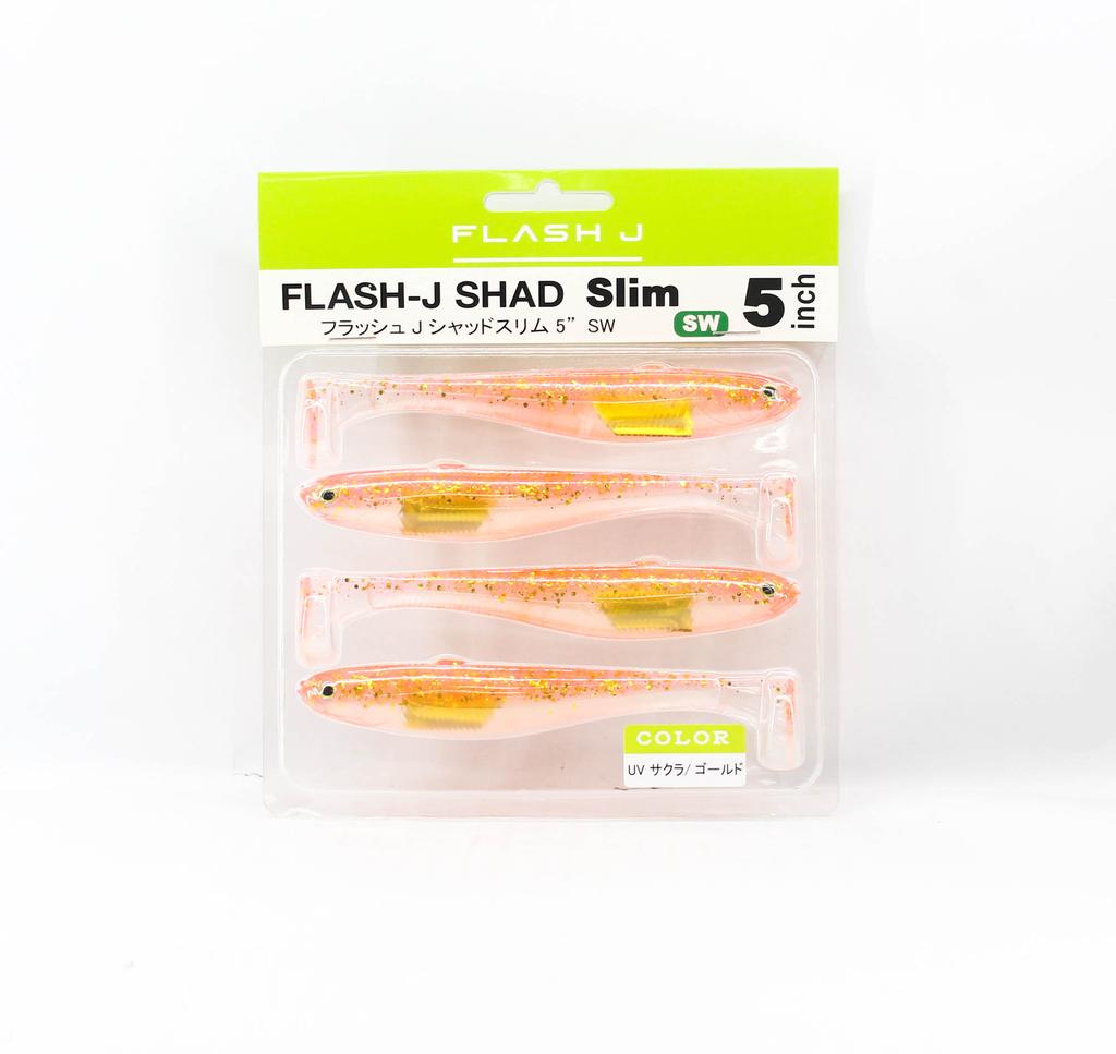 Fish Arrow Soft Lure Flash J Shad Slim SW 5 Inch 4/pack 155 (0430)