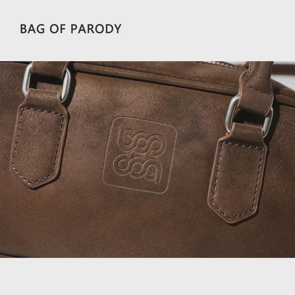 Dámská BOP Hovězí kůže Boston Bowlingová taška - Maillard Kabelka pro podzim/zimu 2024, Styl přes rameno a crossbody