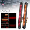 30Led Brake Tail Light Turn Signal Light DRL Red Yellow Flowing Stop Flash Lamp For Car Motorcycle Truck Trailer ATV SUV 12V 24V