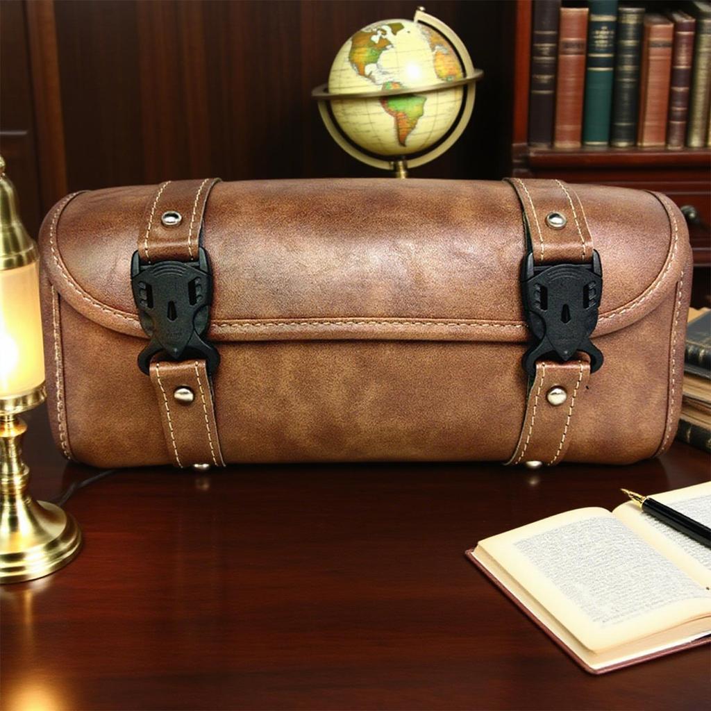 Saddle Bags Motorcycles Motorcycle Tool Bag Back Seat Pouch Leather Storage Organizer Gear Pouch For Men Women Bike Luggage