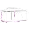 VidaXL Tente réception pliable escamotable terre cuite 580x292x315 cm, tente, tente à auvent, auvent de gazebo 4004941