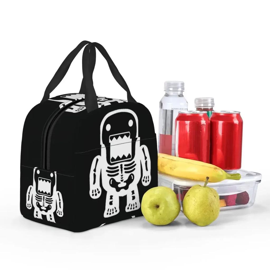 Domo Kun RAWR Merch Cartoon Anime Insulated Lunch Bag for Women Kids Leakproof Food Boxes Thermal Lunch Box Tote