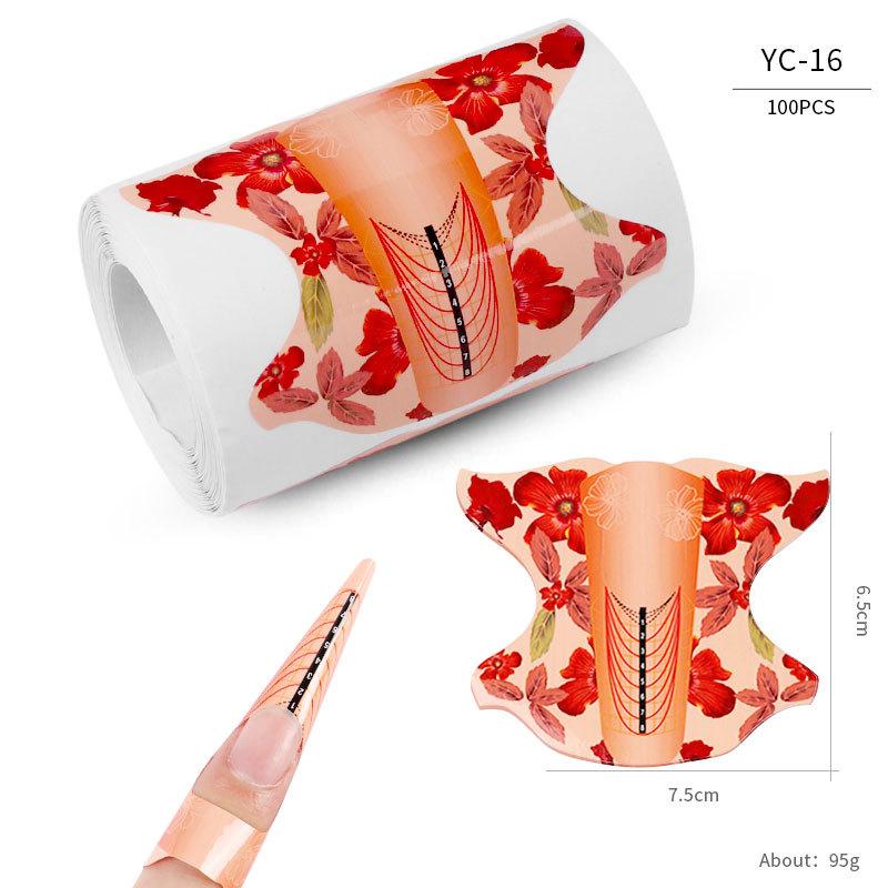 Nail Paper Tray, French Nail Phototherapy Nail Extension Tool, Nail Butterfly Rectangular Nail Paper Tray Direct Sales