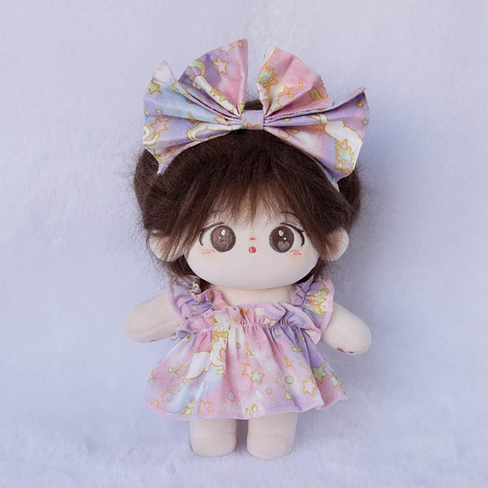 niannyyhouse 10cm, 15cm, 20cm Plush Clothes, Fruit Pattern Headwear, Dress, Dress-Up, Cotton Doll Accessories (A5, 10cm)