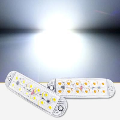 12 LED Stroboskop Seitenwarnleuchten Stroboskop Kühlergrill Blinklichtleiste Auto LKW Signalleuchte Ampeln 12V-80V