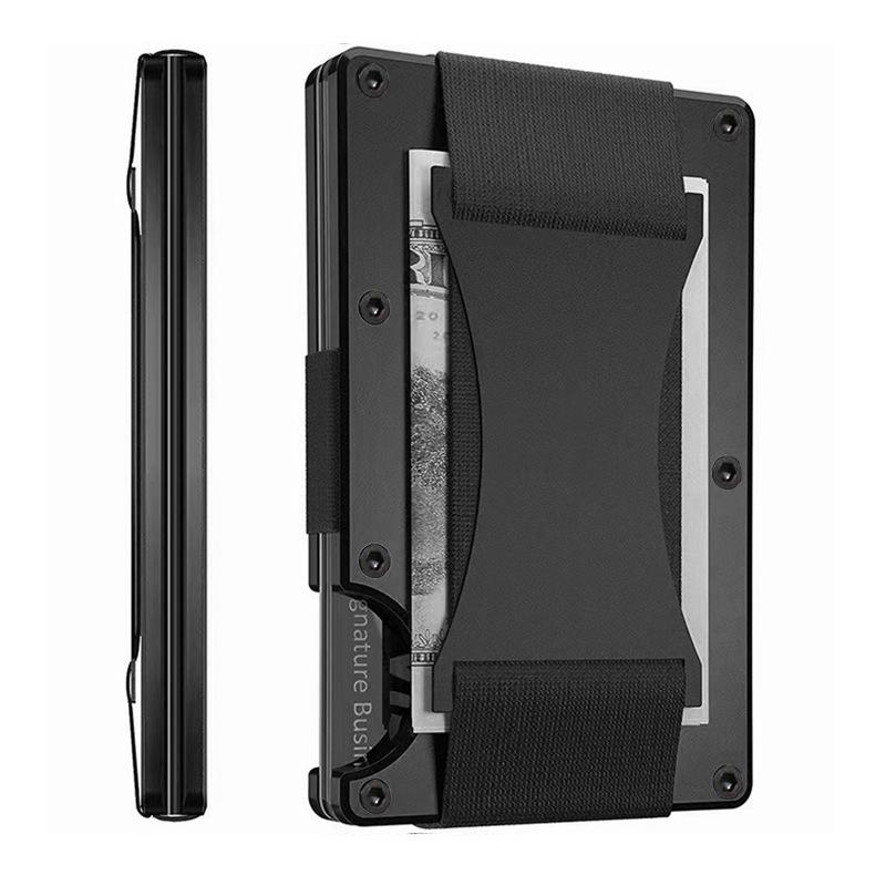 New RFID Blocking Carbon Fiber Wallet with Money Clip
