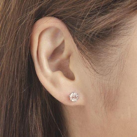 And Me Jewelry Pt Platinum Diamond Earrings Total Carat Carat Light Brown Clear Certificate of Authenticity Card Included 7159 [You Box] 1.0 SI-2 /