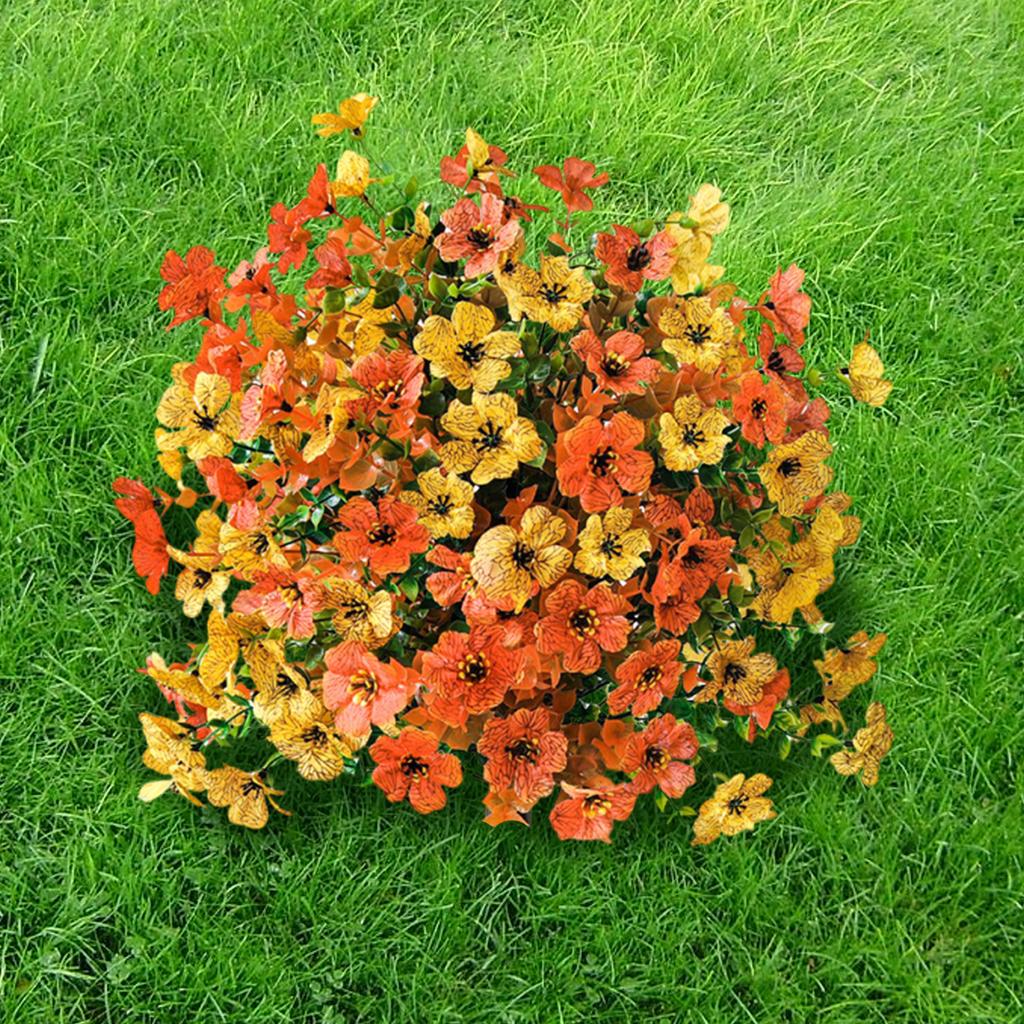 Plastic Lifelike Faux Flowers Waterproof Faux Topiary Ball Plants Easy To Clean for Garden Yard Planter Porch Spring Decoration