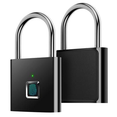 New Upgraded Fingerprint Padlock AICase Smart Lock USB Rechargeable Touch Lock Gym Sports School Employee Locker Fence Suitcase Ultralight Bicycle