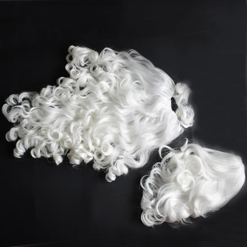 Carnival Santa Claus Wig Beard Fancy Dress Cosplay Decoration White Party Costume
