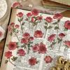 Rose Garden Theme Stickers, 20 Pieces Per Pack, Pet Stickers, Collage, Scrapbooking Background Decorations, DIY Crafts