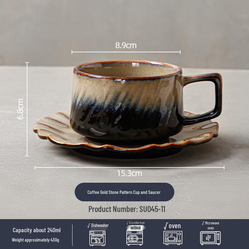Ceramic Tea and Coffee Cup with Saucer Set