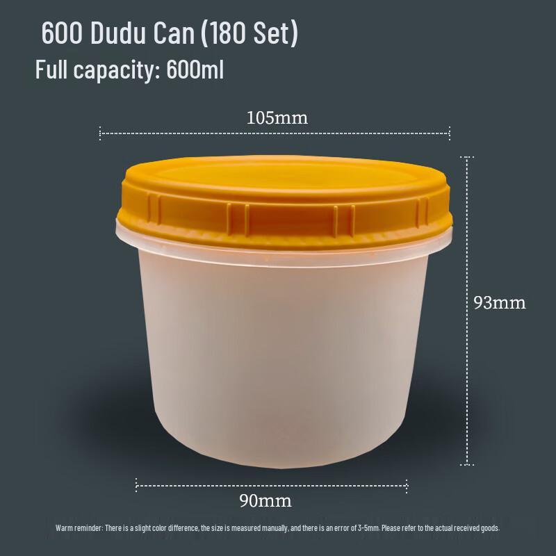 

Handun 600ml Disposable Round Yogurt Container