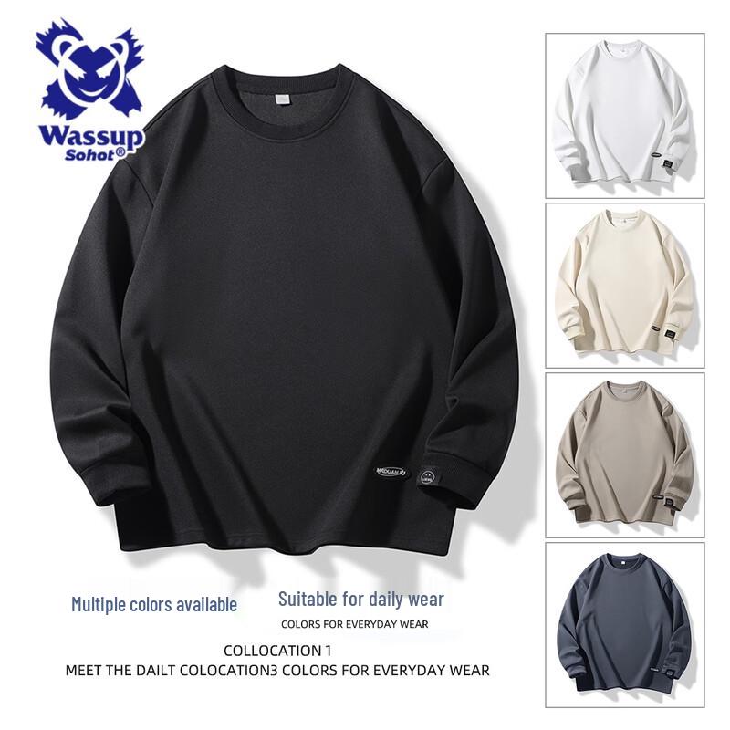 Wassup Sohot Men's Casual Crew Neck Sweatshirt