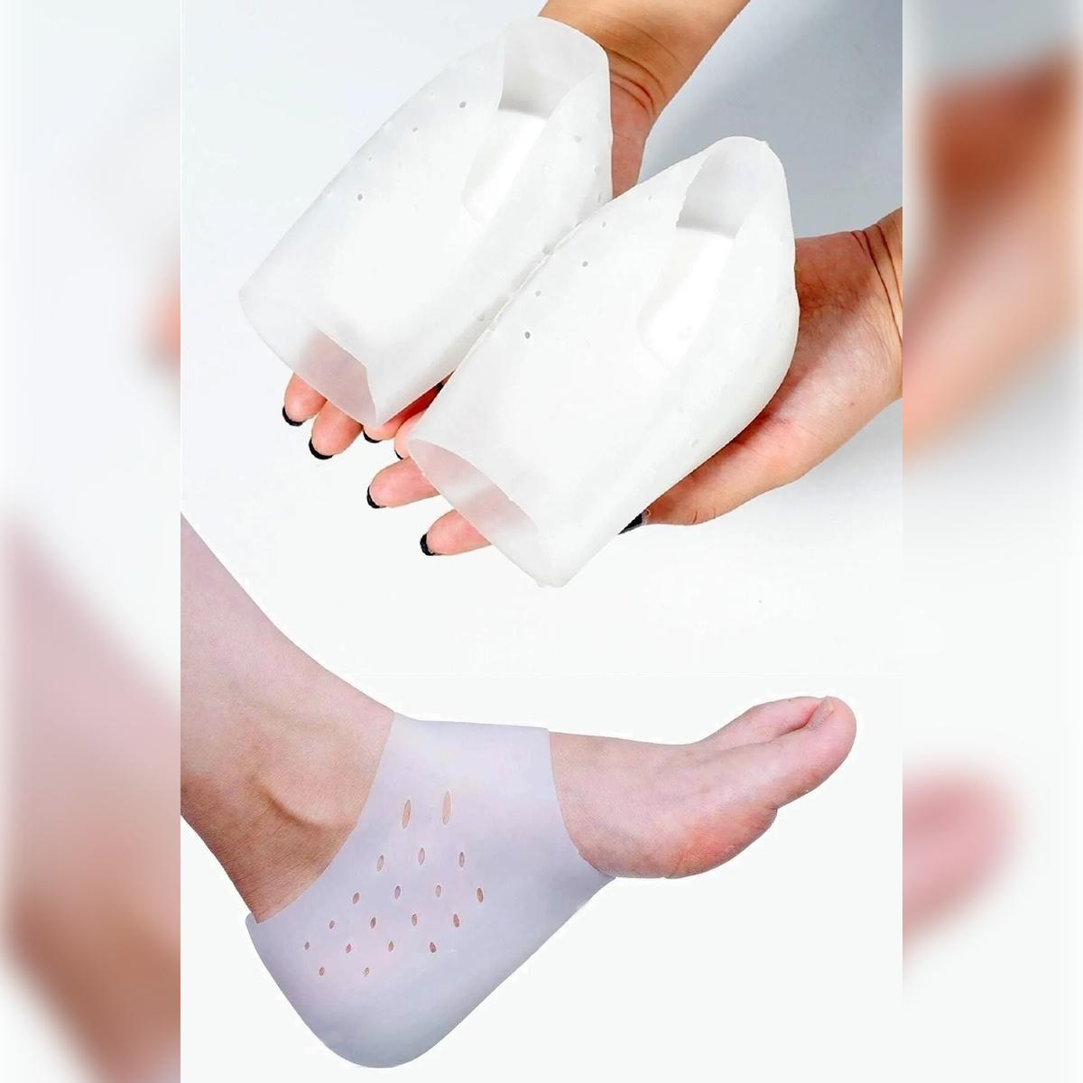 

Silicone Heel Sock Cushion – Height Increasing, Hidden Heel Lift, Plantar Fasciitis Support, Orthopedic Foot Protector