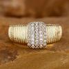 Vintage Goudkleur Geometrische Vierkante Ringen voor Vrouwen Mode Zirkoon Verlovingsring Party Sieraden Cadeaus