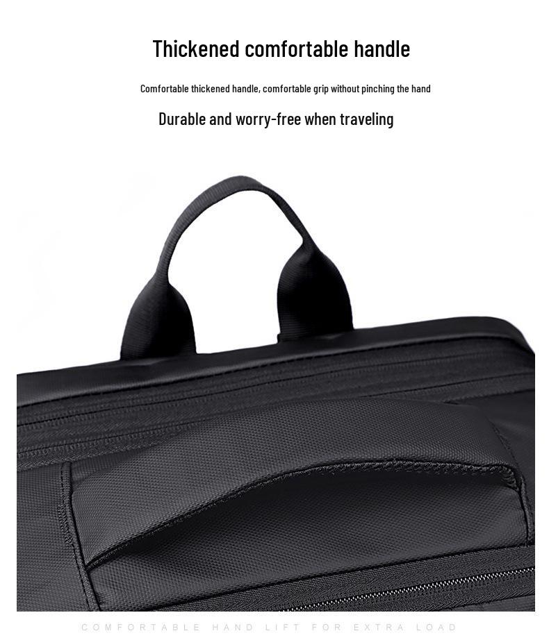 Herren Modischer erweiterbarer Business-Rucksack mit großem Fassungsvermögen für Laptops