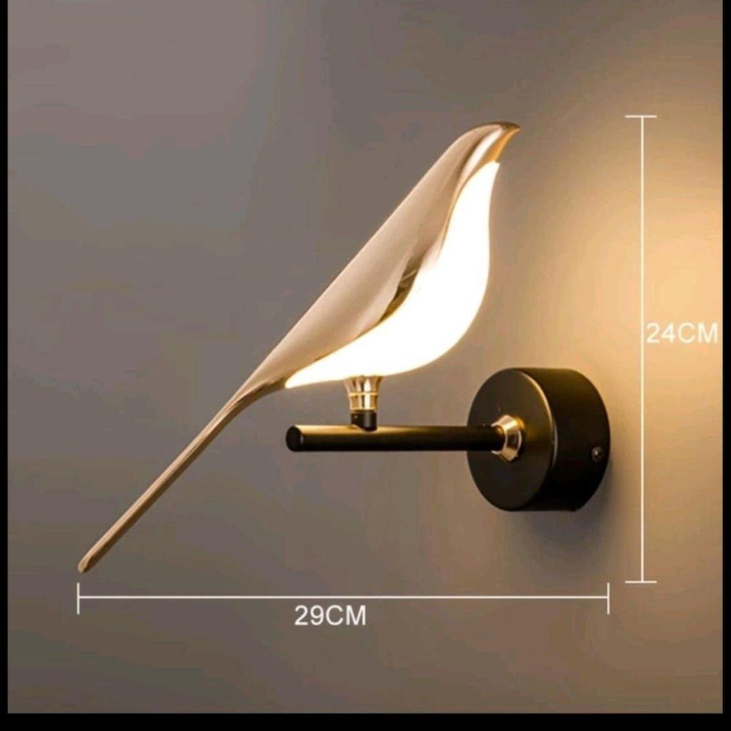 Nordic Minimalist Magpie Bird Wall Lamp - Luxury Designer Table & Bedside Light