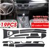 Pro Bmw E90 E92 E93 2005-2012 Lhd 5D Interiér vozu Obal s vzhledem karbonových vláken Ozdobná lišta