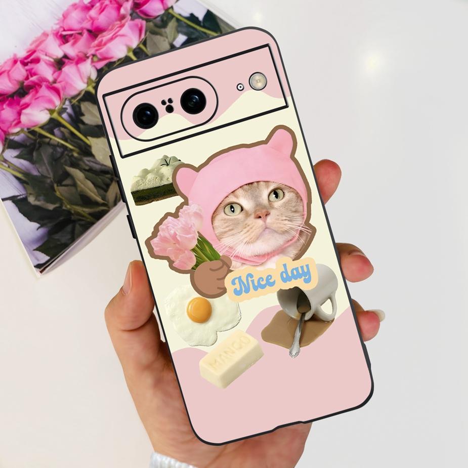 For Google Pixel 8A Case Pixel8 Pro New Fashion Painted Cover Soft Silicone Phone Case For Google Pixel 8 Pro Pixel8A Funda Capa