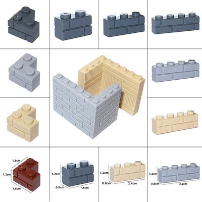 DIY Building Blocks MOC Thick Wall Bricks Figures City Educational Creative Toys for Children Classic Size