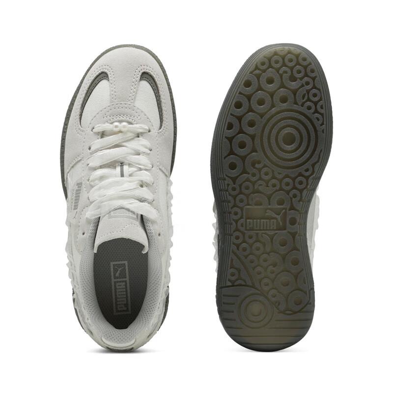 Puma Women's Palermo Retro Silver-Grey Platform Sneakers