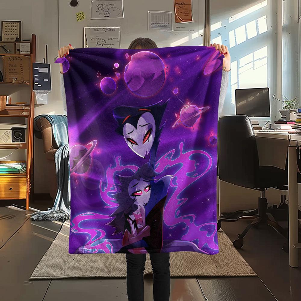 Helluva Boss  Print Flannel Blanket, High quality Comfortable for All Seasons, Home Decor, Warmth and Comfort