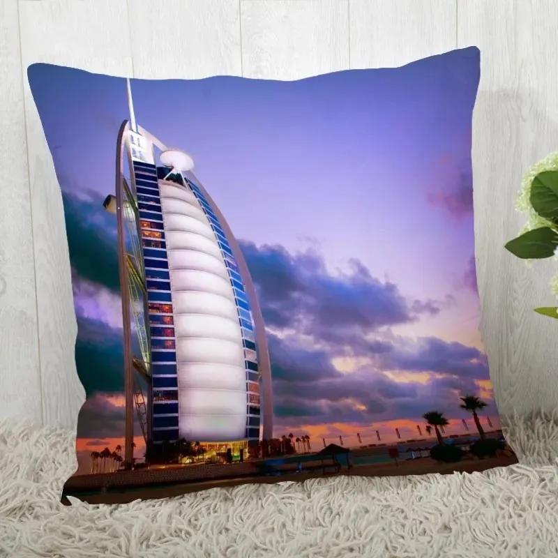 Luxury Home Decor Pillow Cover Living Room Sofa Cushion Cover City Night Scene Light Pattern Cushion Cover