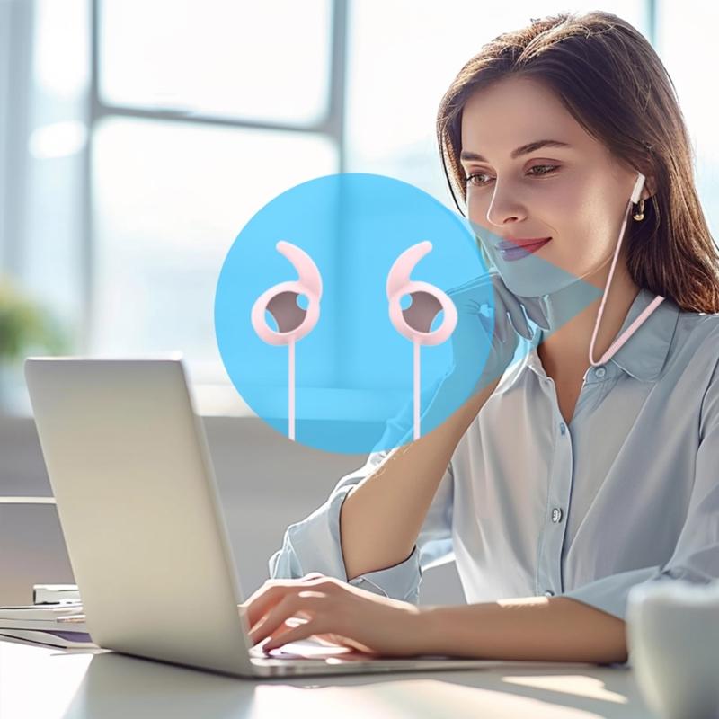 Upgrades Silikon-Ohrhörerhalter-Bänder 40cm Nackenband Flexibles Silikon-Kopfhörerband Bequem für Sport-Ohrhörer