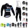 Men Women Cycling Jersey Set Long Sleeve Bike Riding Outfit Breathable Quick Dry Sportswear Road