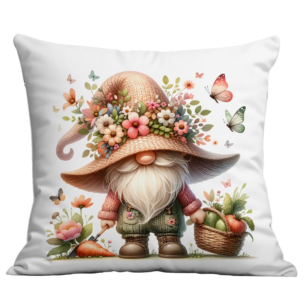 New Watercolor Spring Garden Elf Pillowcase Home Sofa Cushion Pillowcase