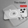 Ultra Thin Matte Translucent Magnetic Case for For Iphone 17 Air 16 1 14 13 12 11 Pro Max Plus For Camera Protection Cover