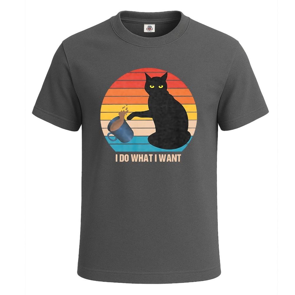 I do what i want funny orange tabby cat lover gift mens t shirt funny shirt top