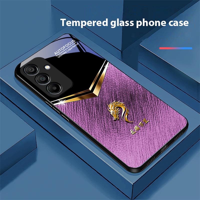 

Liuli Black Dragon For Samsung Galaxy A15 5G 54 4G 51 50 24 35 90 71 12 51 53 52S 80 22 34 Black Tempered Glass Phone Case For Samsung A34 5G