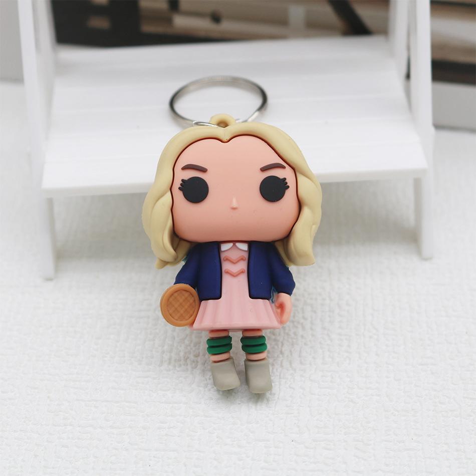 Pop Pocket Pop Eleven Stranger Keychain Robin Barb Steve Dustin Key Ring Chain Model Toy Adults Children Gift Toys