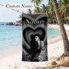 CARDI B Custom Name Printed Beach Towel Personalized Soft Towel For Swimming Beach Travel