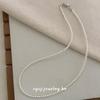 Cui Yan S925 Sterling Silver Korean Style Pearl Magnetic Clasp Necklace for Women - Elegant Versatile Clavicle Chain