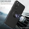 Liquid Silicone Ring Holder Soft Phone Case For Redmi Note 12 Pro 11 10 S 9S 9 Shockproof Back Cover For Xiaomi 11T 12T Pro Lite