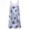 GMXIA Women's Lace Patchwork Printed Sleeveless Swing Dress