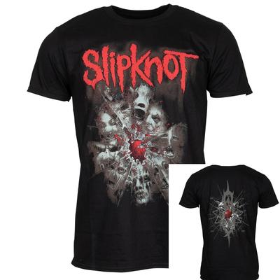 Slipknot Shattered Graphic Tee Cotton Round Neck Casual Unisex Tshirt Summer Top