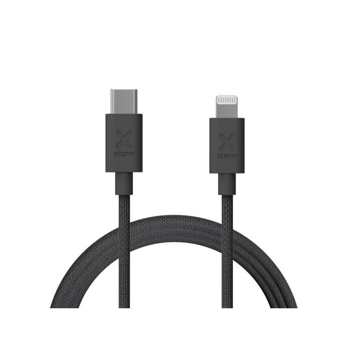 Câble USB-C vers Lightning - Xtorm - CXG2031 - Charge rapide 60W - 1m - Noir