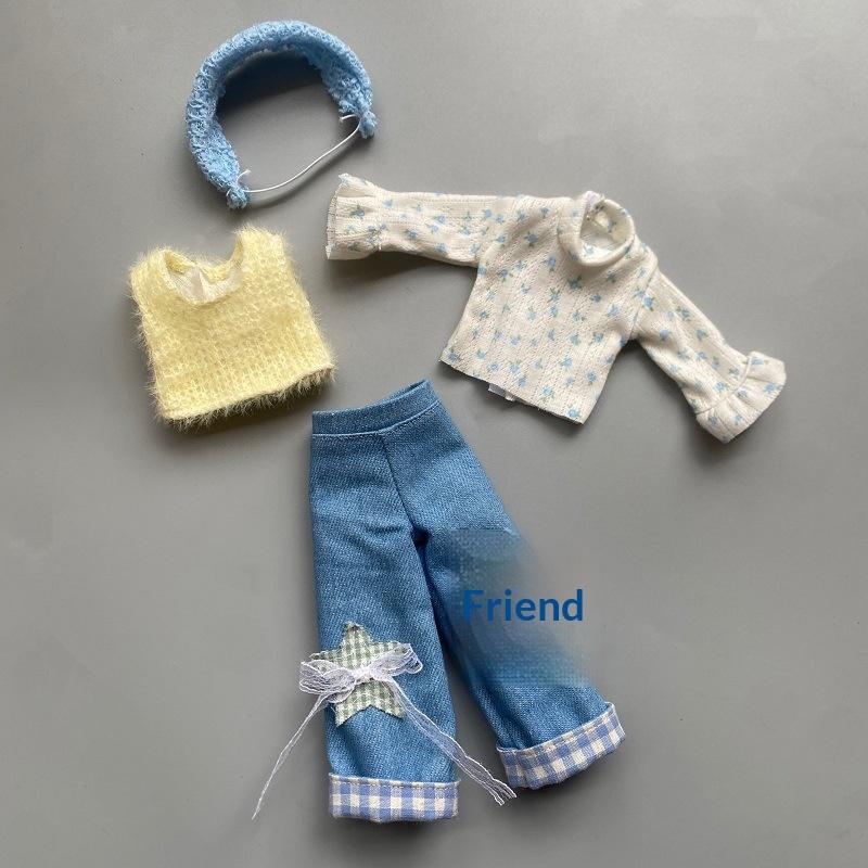 1 Set Furry Cute Winter Suit 1/6 Doll Diy Accessories Dress Up Toy Universal 30Cm Doll'S Clothes For Children Gifts